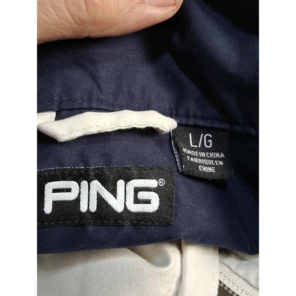 PING Men's Golf‎ Windshirt Pullover Convertible Sleeve Windbreaker Jacket Large - Picture 3 of 9